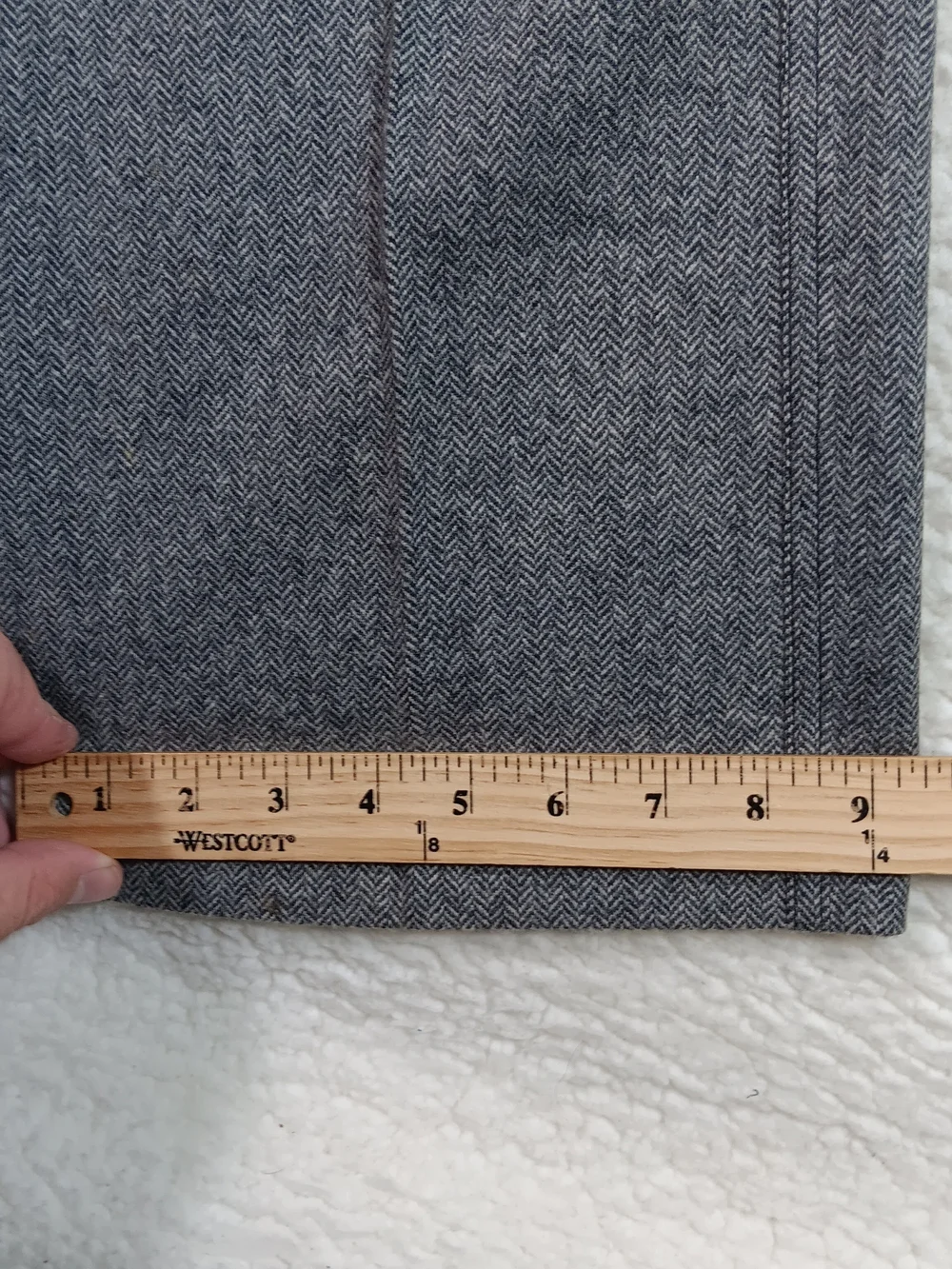 Vintage J Crew Pants Mens 36x34 Gray Wool Herringbone Pleated Pants Office